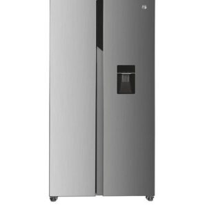 Hoover HHSBSO-6174XWDK-1 American style fridge freezer with non plumbed water dispenser - Inox